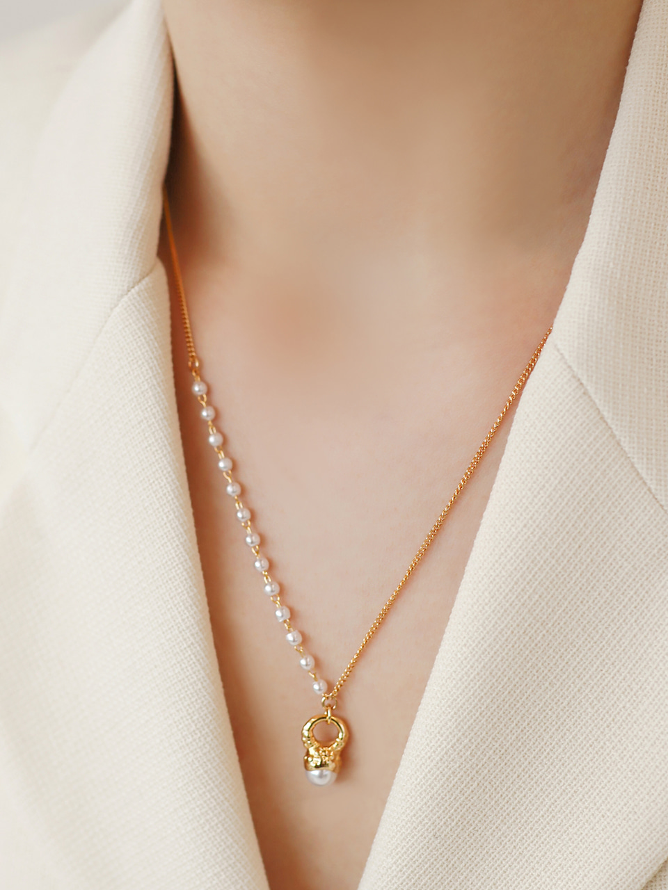 [안소희 오마이걸 미미 착용] luciole pearl necklace