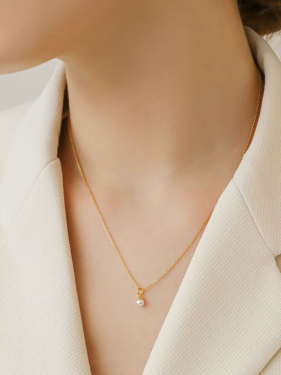 [써니 착용] mignon pearl necklace