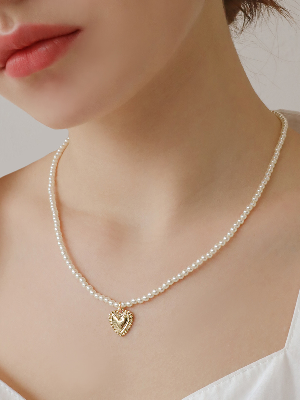 [레드벨벳 조이 스테이씨 시은 착용] love pearl necklace