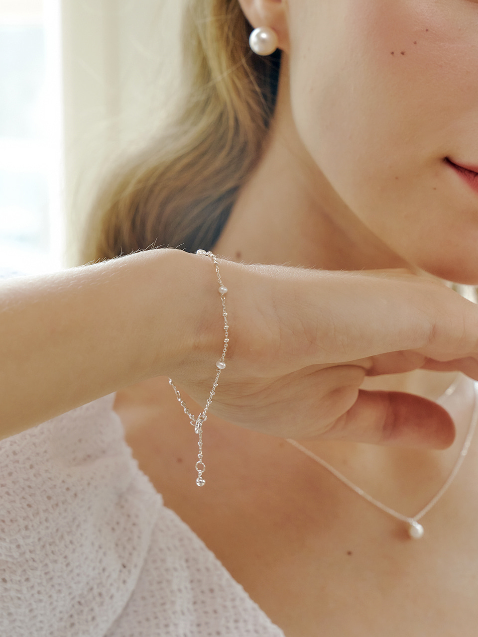 [안지영 착용] ange pearl bracelet