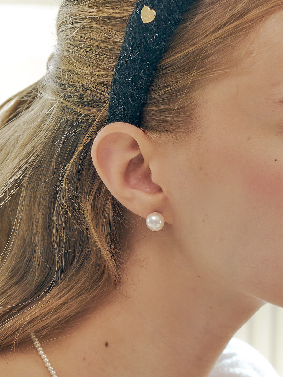 [주현영 착용] swan pearl earring