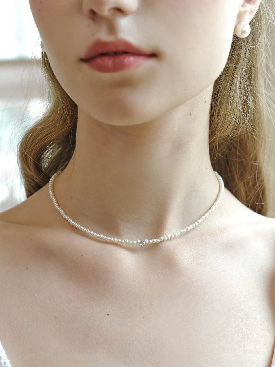[가비 이사배 착용] dorothy pearl necklace