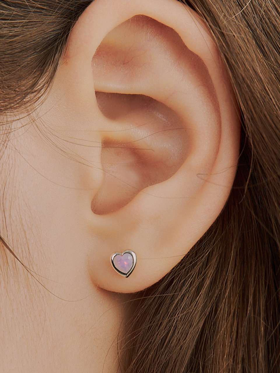 every heart cubic earring
