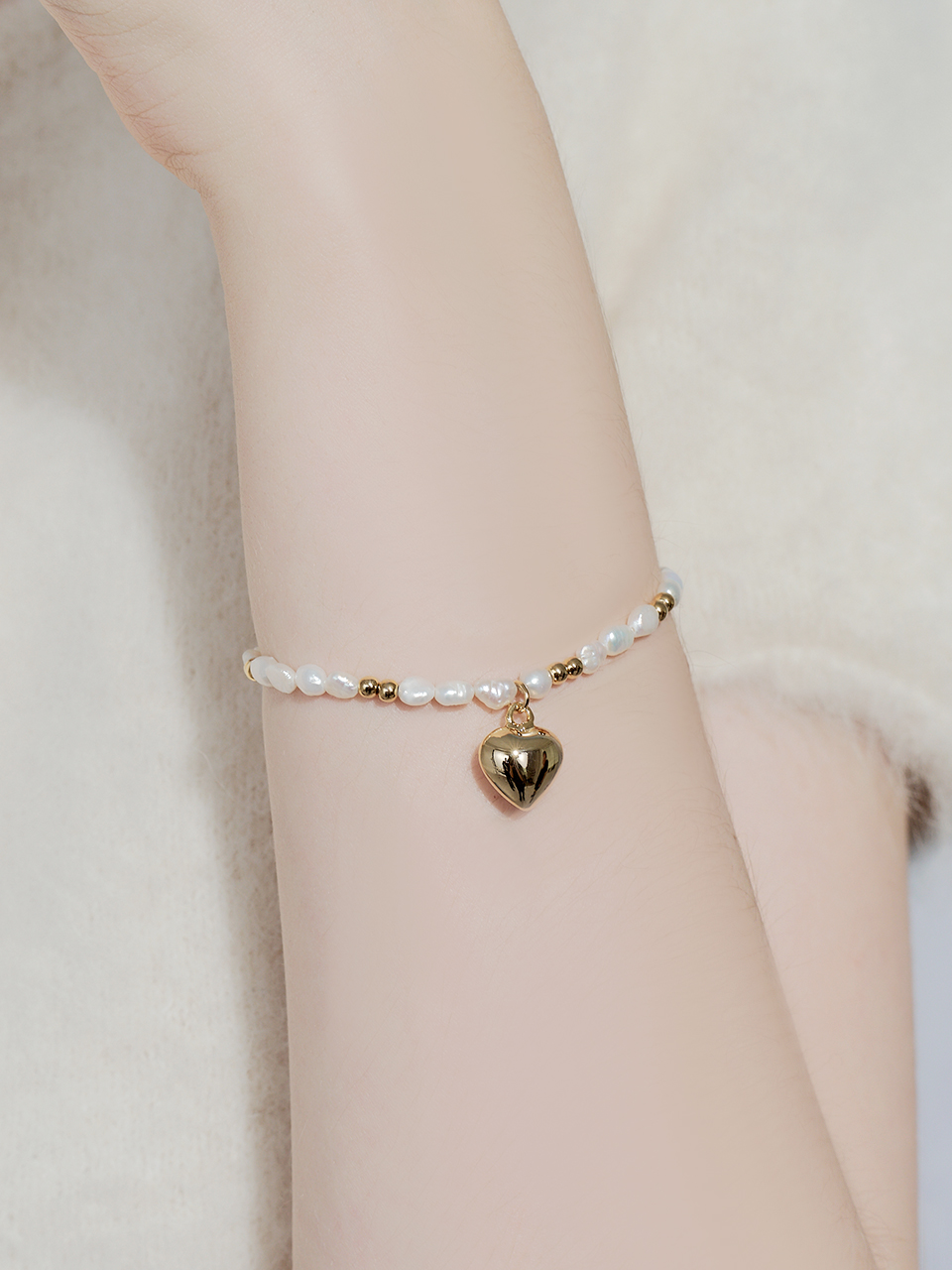 soul heart pearl bracelet