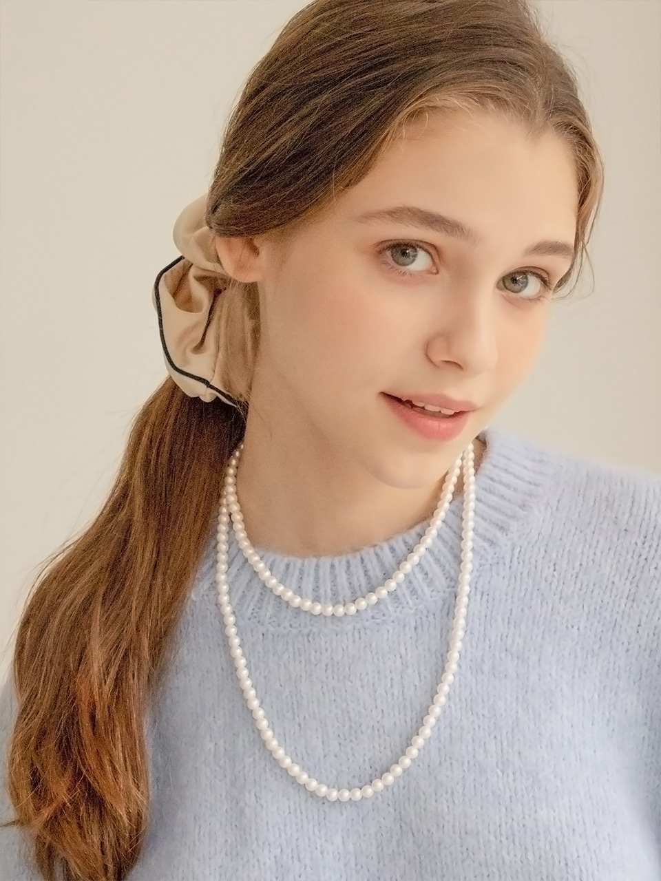[여자아이들 미연 착용] hepburn pearl necklace