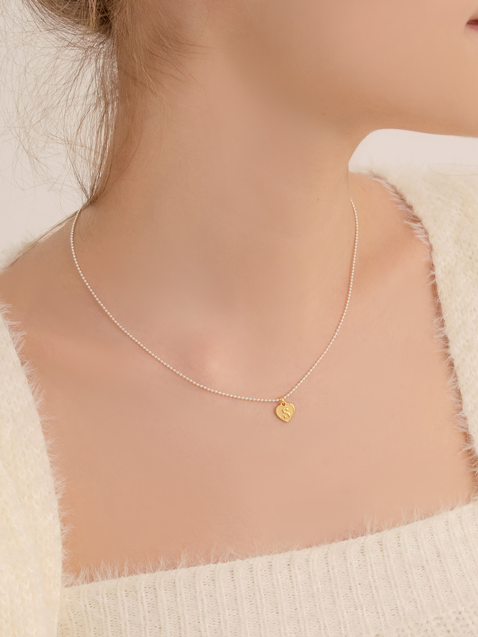 [비비지 신비 김민주 착용] signature heart necklace