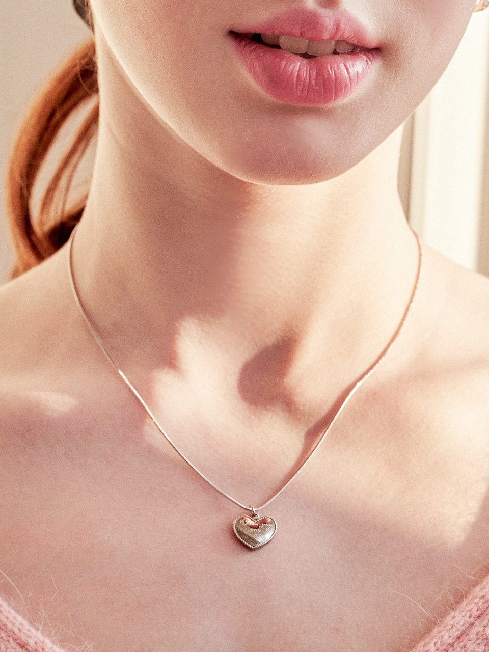 heart flutter necklace