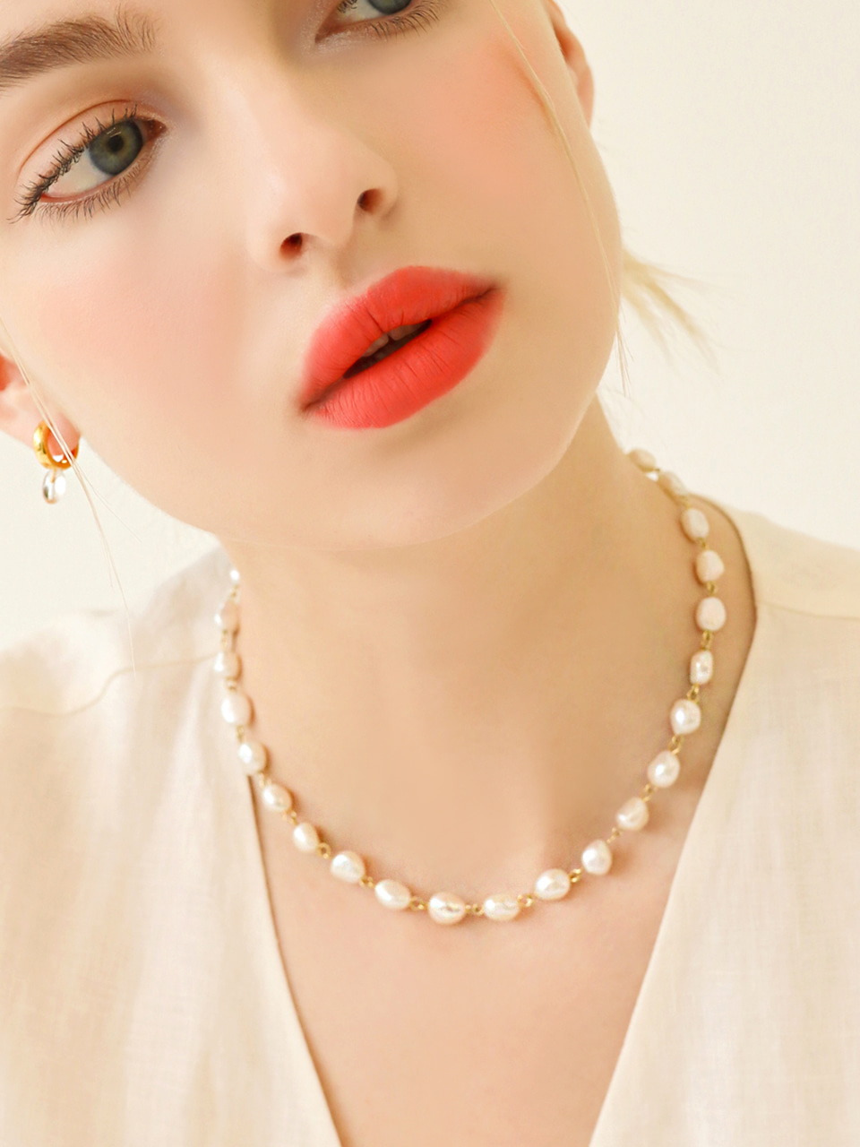 [이기광 착용] kate pearl necklace