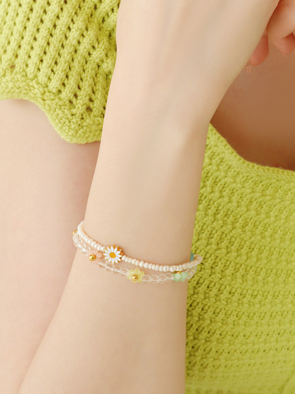 candy flower bracelet
