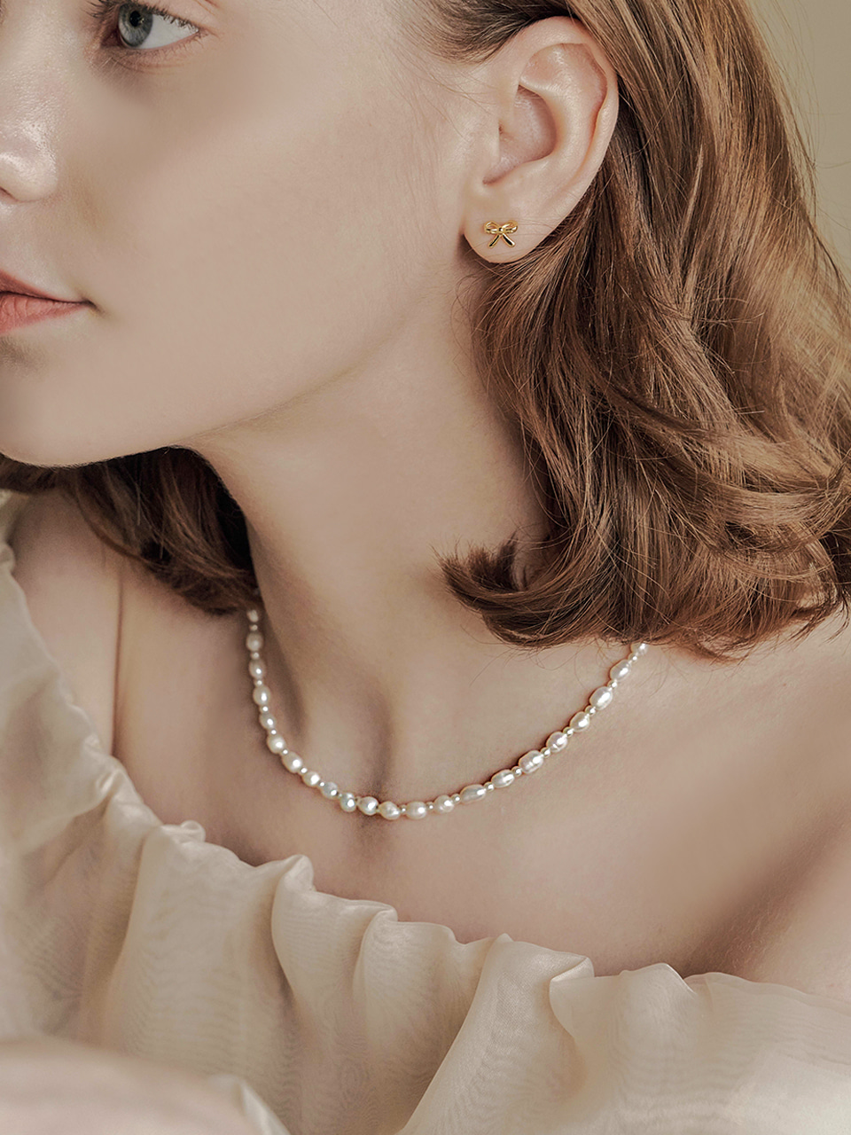 [트와이스 지효 이미주 착용] evelyn pearl necklace