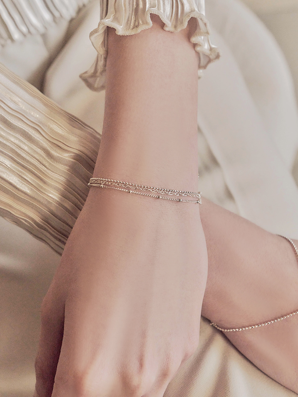 [여자아이들 미연 착용] etoile layered bracelet