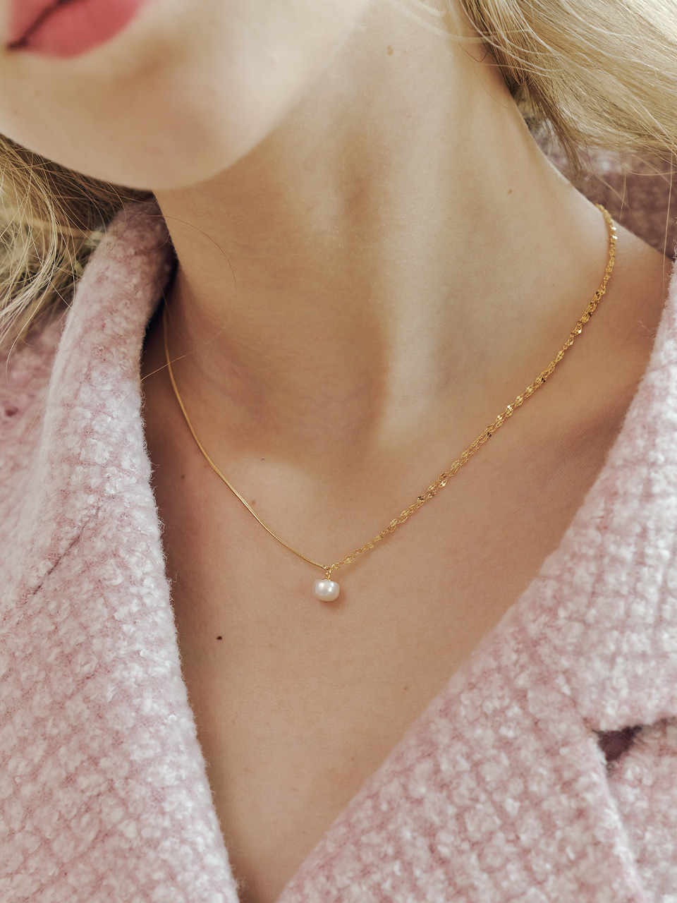[마마무 솔라 착용] lorel pearl necklace