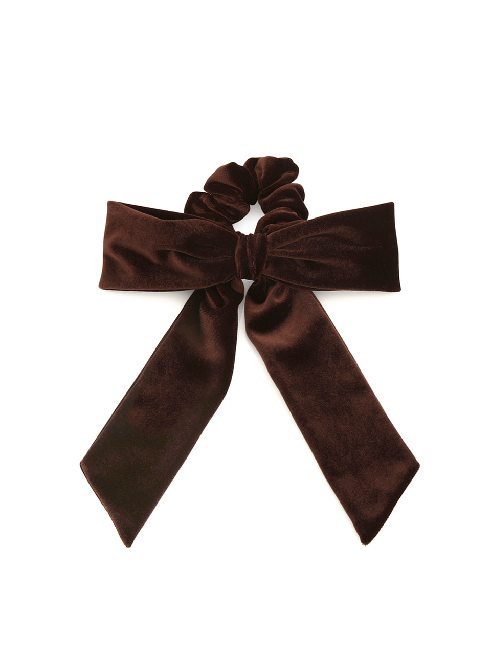 alluring ribbon scrunchie_brown