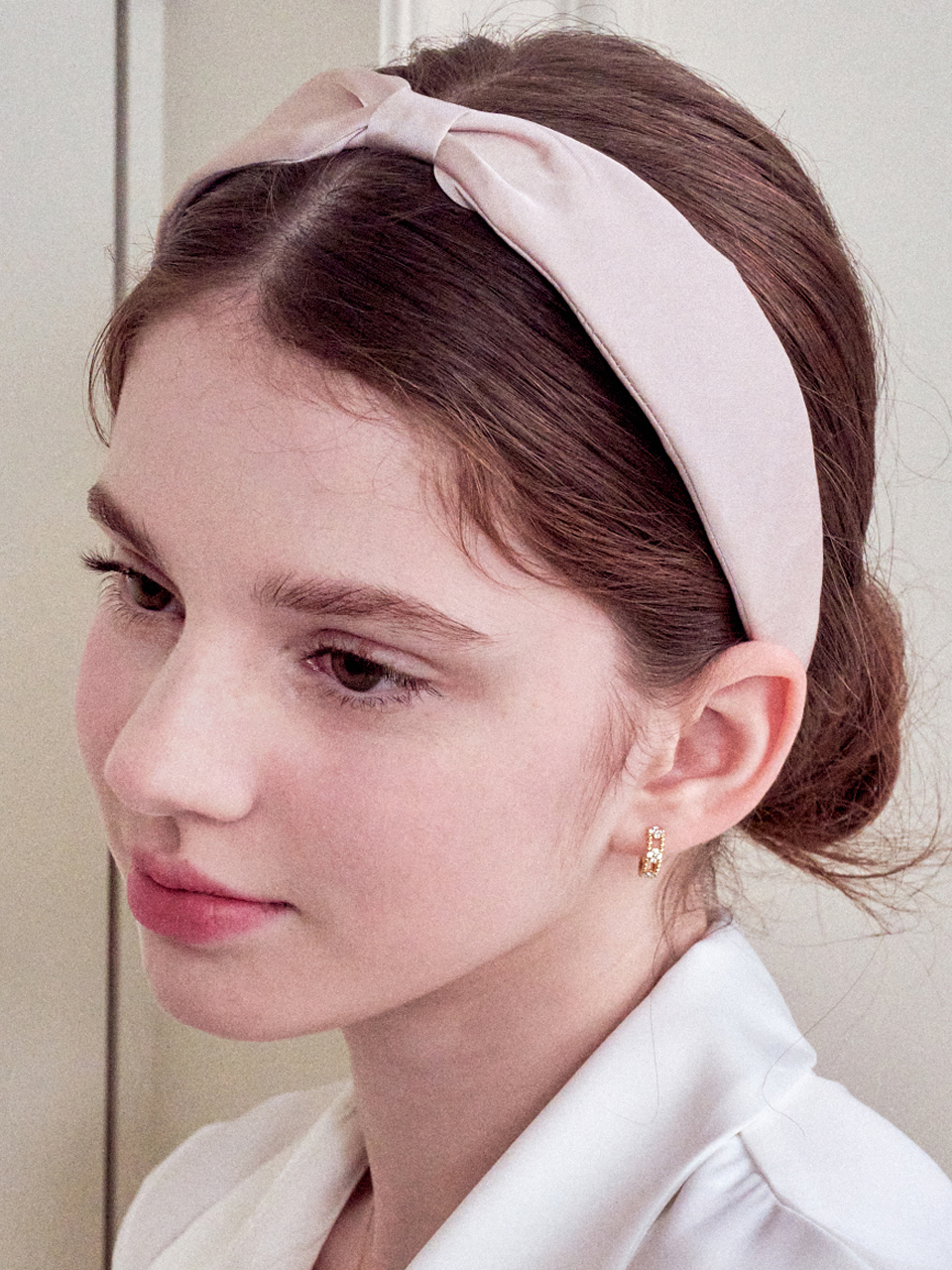 wisdom knotted hairband_pink